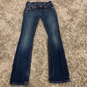 Girls miss me boot cut jeans
